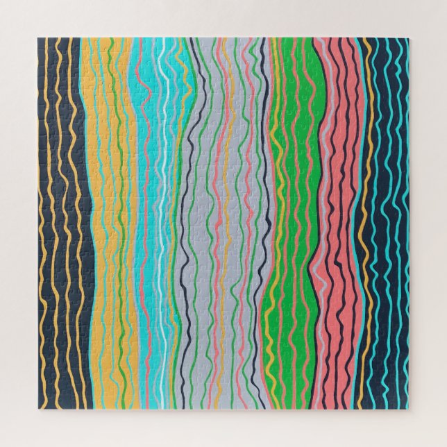 Modernes Squiggles Puzzle (Vertikal)