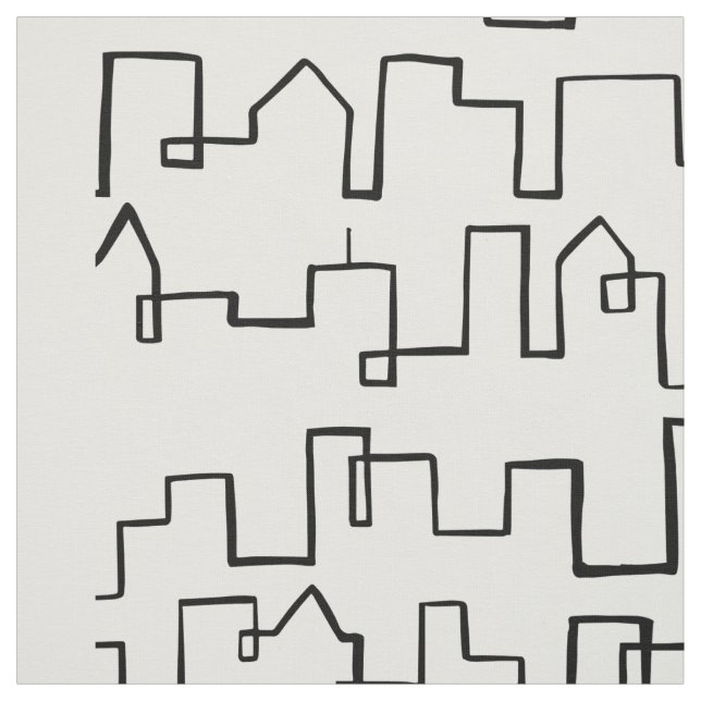 Modernes Stadtbild Stoff (Muster)