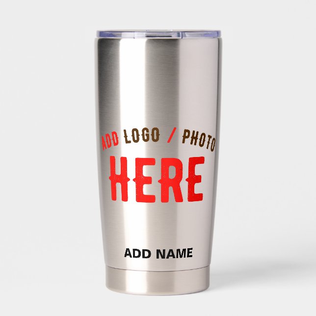 MODERNES STAHL MIT STYLISCH-MODERNER STAHL THERMOBECHER (Vorderseite)