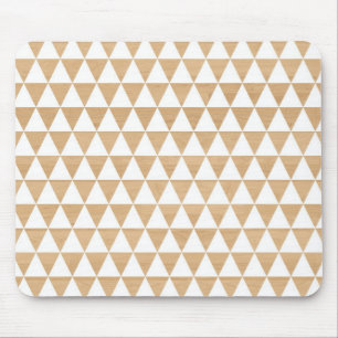 Modernes Stammes- hölzernes geometrisches schickes Mousepad