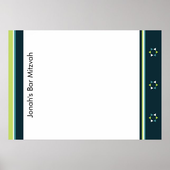 Modernes Sternzeichen für Plakat (Vorne)