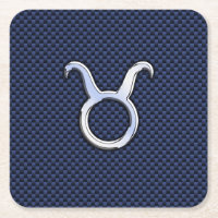 Modernes Stier-Tierkreis-Zeichen-blauer