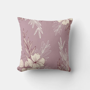 Modernes Stift-Creme-Blumenkissen Kissen