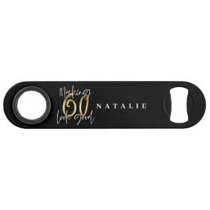 Modernes Stilmittel aus Schwarz und Gold 60. Speed Flaschenöffner