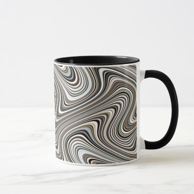Modernes, stilvolles, Abstraktes Muster Tasse (Rechts)