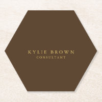 Modernes, stilvolles Braun Gold Beruflich Trendy