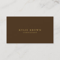 Modernes, stilvolles Braun Gold Beruflich Trendy