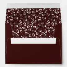 Modernes, stilvolles braunes Blumenmuster Weihnach