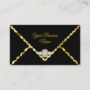 Modernes, stilvolles Business Gold Black Diamond E Visitenkarte