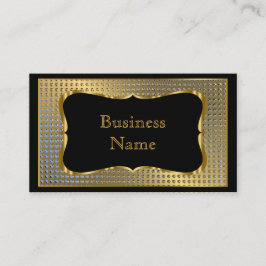 Modernes, stilvolles Business Gold Black Metal Loo Visitenkarte