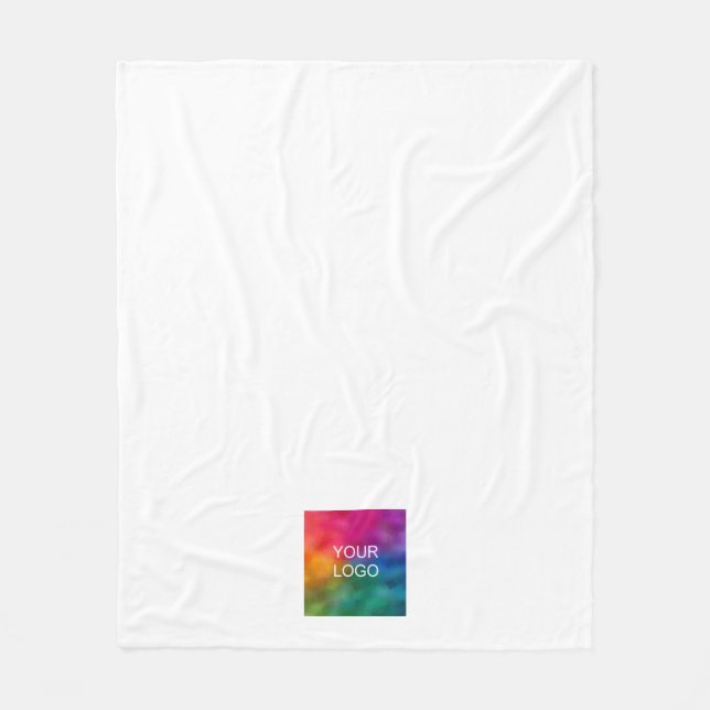 Modernes, stilvolles, einfaches Firmenlogo hier Fleecedecke (Vorderseite)
