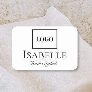 Modernes, stilvolles Firmenlogo Personalisiert Namensschild