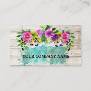 Modernes stilvolles hölzernes visitenkarte