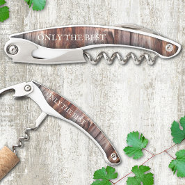 Modernes, stilvolles Holzschraubenfenster Kellnermesser