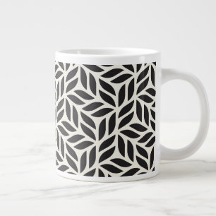 Modernes, stilvolles Leaf-Muster Jumbo-Tasse