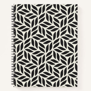 Modernes, stilvolles Leaf-Muster Notizbuch
