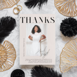 Modernes, stilvolles Magazin | ABSCHLUSS FOTO Dankeskarte