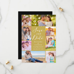 Modernes, stilvolles Script 8 Multi-Foto Save the Save The Date
