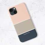 Modernes, stilvolles Stripmuster Case-Mate iPhone Hülle<br><div class="desc">Personalisieren Sie diese moderne minimalistische Farbe Block gestreift Muster iPhone Gehäuse. Fügen Sie Ihren Namen,  Ihre Monogramm oder Initialen hinzu.</div>