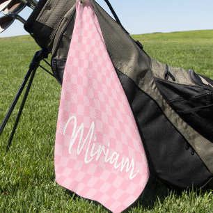 Modernes, stilvolles und Mit Monogramm Checkered Golfhandtuch