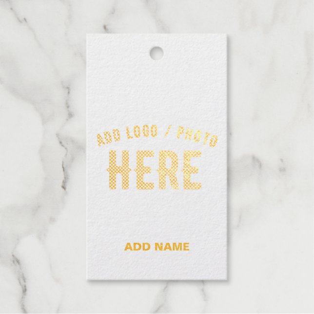 MODERNES, STYLISCH BROWN BROWN ÜBERPRÜFTE MARKENGO GESCHENKANHÄNGER (Vorderseite)