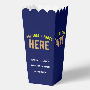 MODERNES STYLISCH-KUSTOM NAVY BLUE BRANDPOPCORN GESCHENKSCHACHTEL