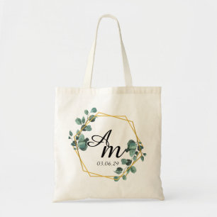 Modernes, stylisches Cooles Monogramm-Anfangsschre Tragetasche