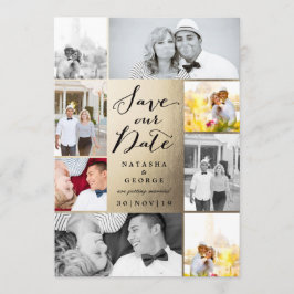 Modernes stylisches Kalligrafie-Script 8 Multi-Fot Save The Date