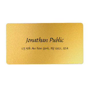 Modernes, stylisches Script Text Gold Template