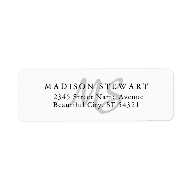 Modernes, stylisches Silver Gray-Pinselskript Mono (Vorne)