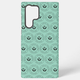 Modernes Stylist mit bearbeitbarem Logo und Text Samsung Galaxy Hülle