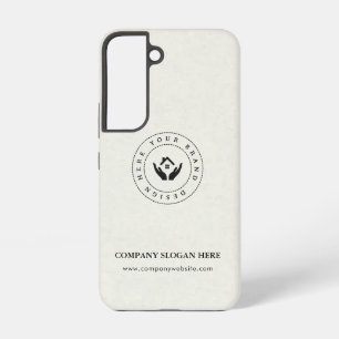 Modernes Stylist mit bearbeitbarem Logo und Text Samsung Galaxy Hülle