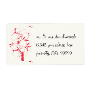 Modernes Swirl Blühe Scroll Vintages Leaf-Muster