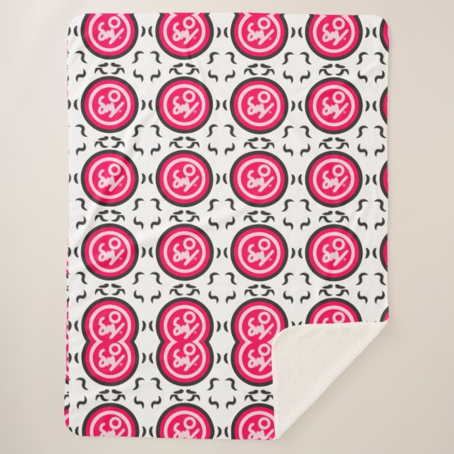 Modernes Symbolmuster Sherpadecke (Vorderseite)