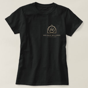 Modernes T-Shir-Logo für die Werbeaktion mit Real- T-Shirt