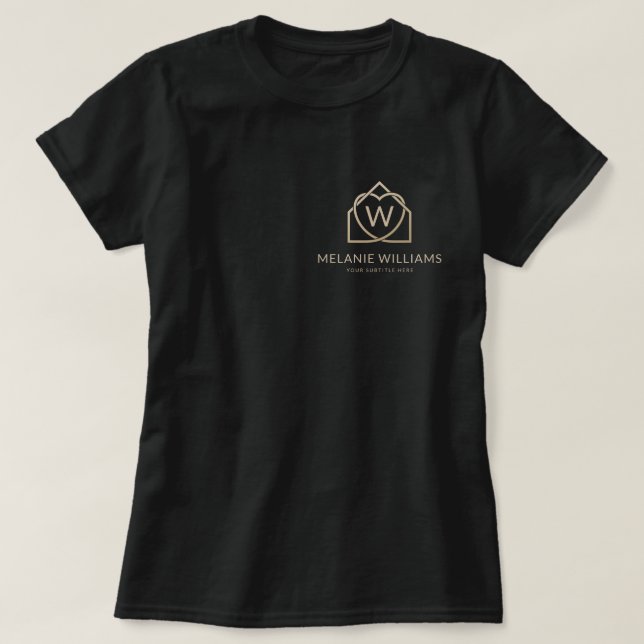 Modernes T-Shir-Logo für die Werbeaktion mit Real- T-Shirt (Design vorne)