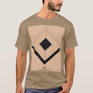 Modernes T-Shirt für Minimalistische Geometrie-Log