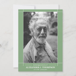 Modernes tadelloses Grünes u. Weiß in liebevollem Dankeskarte