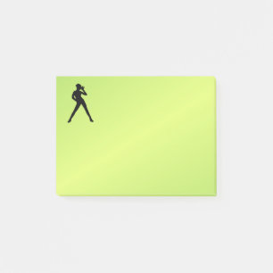 Modernes Tanzgrün Post-it Klebezettel