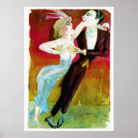 Modernes Tanzkollegen von Otto Dix