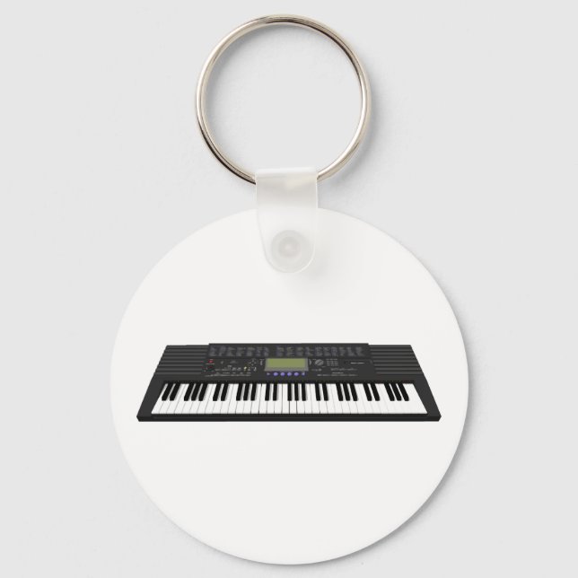 Modernes Tastatursynth: 3D-Modell: Schlüsselanhänger (Vorderseite)