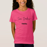 Modernes Team Braut Pink Bridesmaid Brautparty