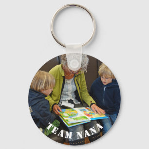 Modernes Team Nana Custom Foto Schlüsselanhänger
