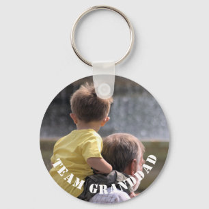 Modernes Teamgranddad-Gewohnheits-Foto Schlüsselanhänger