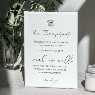 Modernes Telefonbuch   Audio Guestbook Sign Poster