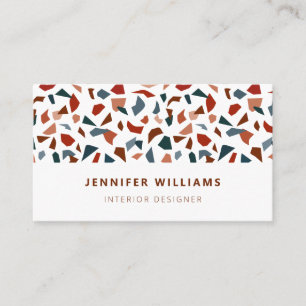 Modernes Terrazzo-Muster Visitenkarte