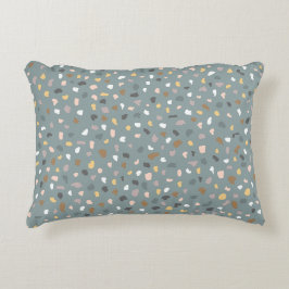 Modernes Terrazzo Muster weich neutral Dekokissen