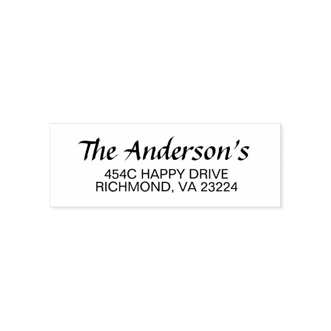 Modernes Thema Hochzeit Schwarz/Weiß Permastempel (Design)