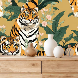 Modernes Tiger Print Design Tapete