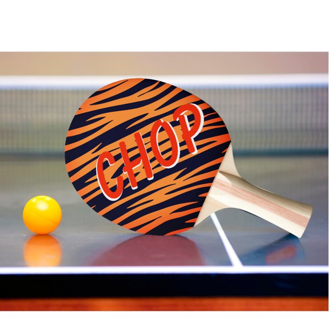 Modernes Tischtennis Smash Black Orange Strip Tischtennis Schläger (personalized ping pong paddle)